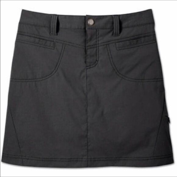 Athleta Dipper Black Skort Skirt Hiking 0 - Picture 1 of 8